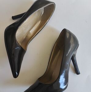 Ombre Black Patent Leather Heels